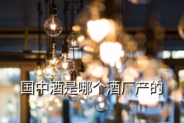 國中酒是哪個酒廠產的