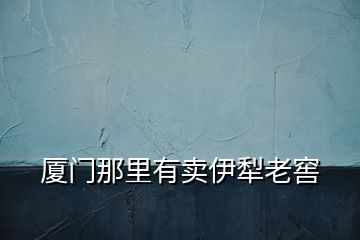 廈門那里有賣伊犁老窖