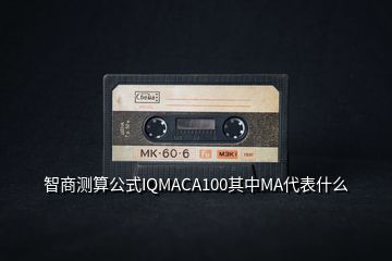 智商測算公式IQMACA100其中MA代表什么